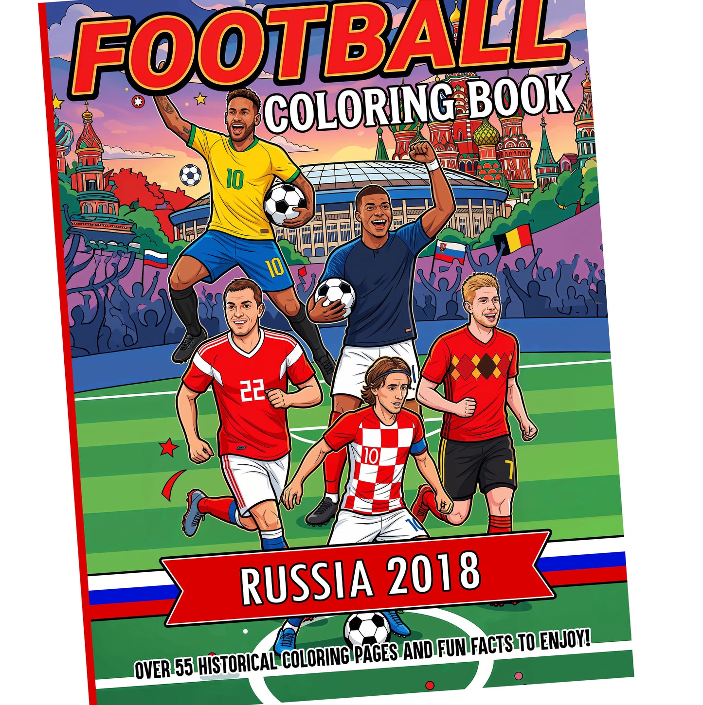 Football Coloring Book: Russia 2018