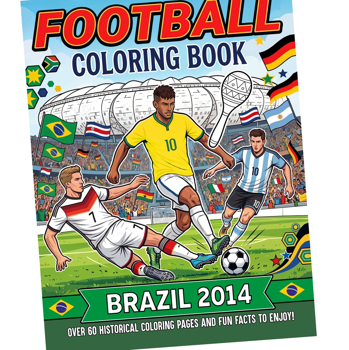 Football Coloring Book: Brazil 2014