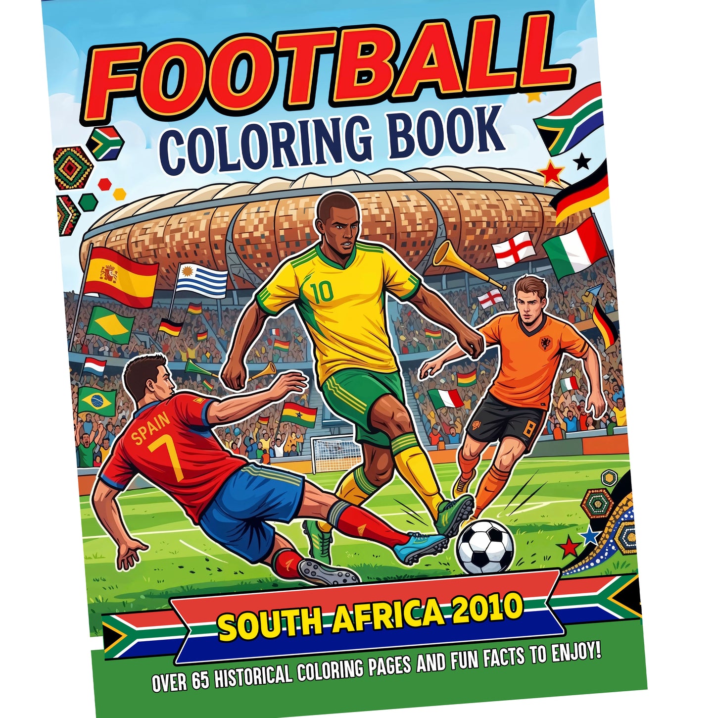 Football Coloring Book: South Africa 2010